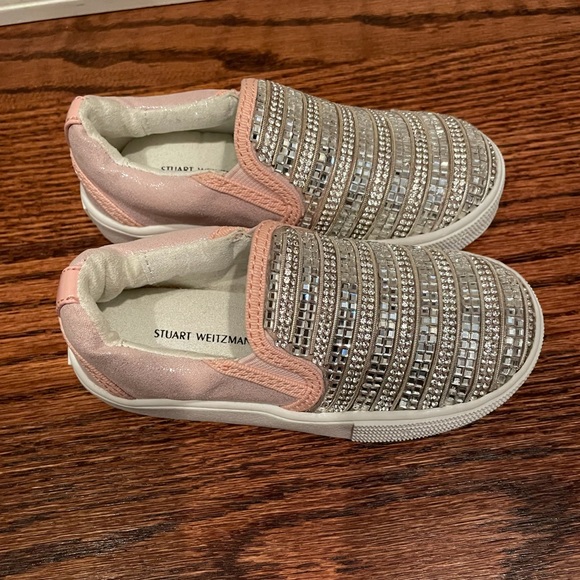 Stuart Weitzman toddler girl slip on sneakers - Picture 1 of 7